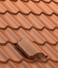 P-51 Wirplast WiroVent Plus Вентилятор подкровельного пространства Wirplast WiroVent Plus с проходным элементом для металлочерепицы